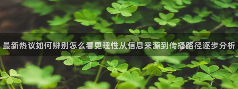 91吃瓜在线入口:最新热议如何辨别怎么看更理性从信息来源到传播路径逐步分析