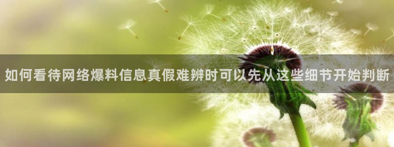 91吃瓜网站最新地址：如何看待网络爆料信息真假难辨时可以先从这些细节开始判断